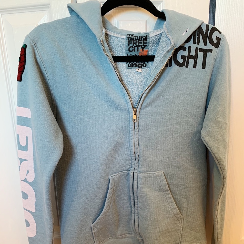 Light blue free city zip up!